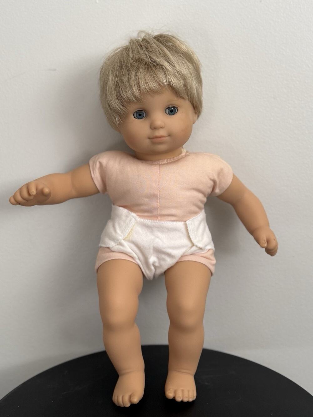 Pleasant Company American Girl Bitty Baby Twin Boy Blond Hair Blue Eyes Doll Vtg